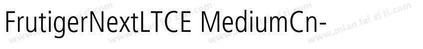 FrutigerNextLTCE MediumCn字体转换